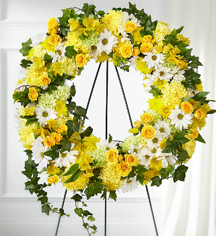 Golden Remembrance Wreath