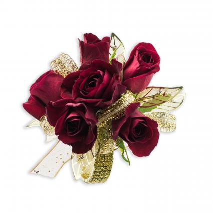 Golden Ruby Wrist Corsage 