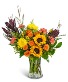 Golden Saffron Flower Arrangement