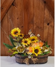 Golden Sunflowers Silk Arrangement