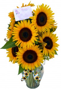 Golden Sunshine Vase Arrangement