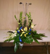 Golf Urn Arrangement - AWF4D Clubs need to be provided