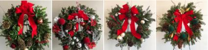 GONE BUT NEVER FORGOTTEN FRESH CHRISTMAS WREATH MEMORIAL