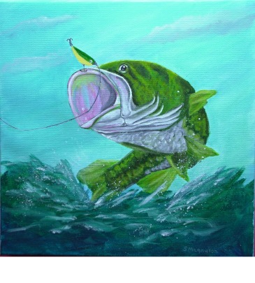 Gone Fishin' Acrylic on Canvas  in South Milwaukee, WI | PARKWAY FLORAL INC.