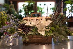 Gone Fishing Funeral Basket by The Flower Shoppe