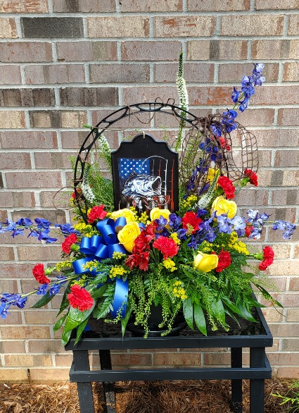 Gone Fishing  Sympathy Basket 