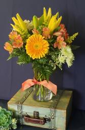 Good Day Sunshine Vased Arrangement