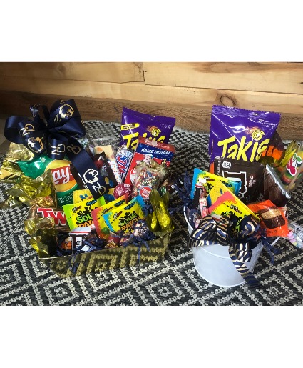 Good Luck Cheer Baskets! Snack/Candy Basket
