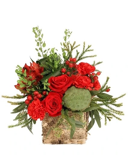 GORGEOUS GREENS & REDS Bouquet