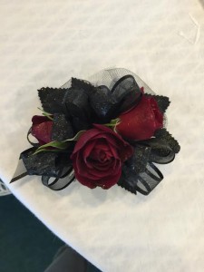 Gothic Red Corsage or Wristlet