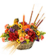 Gourd-eous Blooms Basket Arrangement
