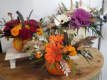 Gourd-geous Pumpkin Fresh Arrangement