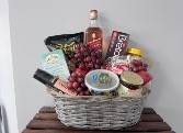 Gourmet Basket Cheese, Sausage, Fruit