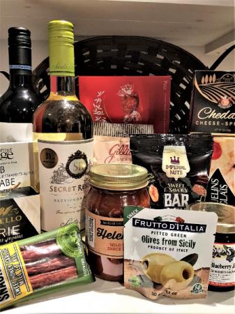 #1  MOST POPULAR GOURMET BASKET SINCE 2019 With 2 bottles of wine and savory to sweet treats in Halifax, NS | Twisted Willow