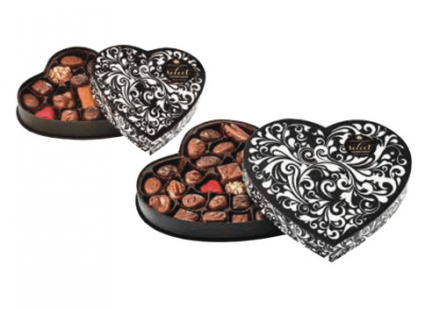 Gourmet Chocolate- Black Swirl Valentine's Day