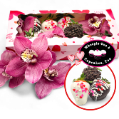 Gourmet Dipped Strawberries & Orchid Gift Box 