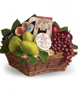 Gourmet Fruit and Cheese Basket 