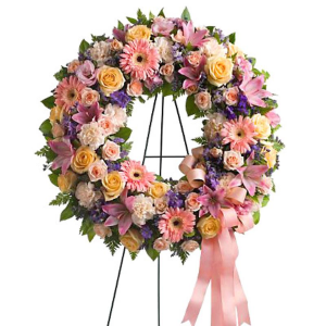 Grace and Love Standing Wreath