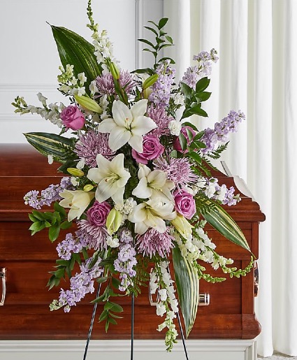 Grace and Peace Lavender Stand Standing Spray