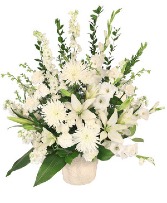 Graceful Devotion Mache Funeral Arrangement