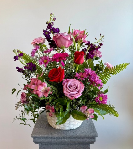 Graceful Elegance Basket Arrangement