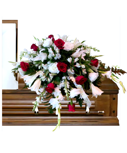 Graceful Goodbye Casket spray