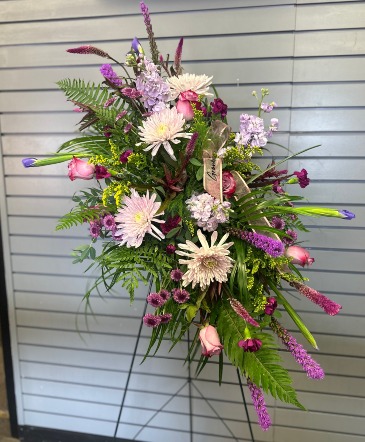 Graceful Symphony Standing Spray in Clinton, IA | Sassy Stems Floral 2