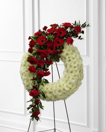 Graceful Tribute Wreath in Arlington, TX | Wilsons in Bloom Graceful Tribute Wreath in Arlington, TX | Wilsons in Bloom