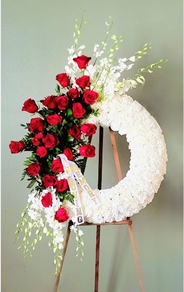 Graceful Tribute Wreath  in Vacaville, CA | Vior Floral Art