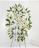 Exquisite Tribute Standing Spray  Memorial Ribbon Included