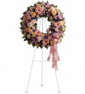 Graceful Wreath Funeral Standing Spray
