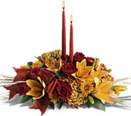 Gracefully Glowing  Flower Table Centerpiece