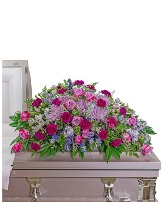 Gracefully Majestic Casket Spray Sympathy Arrangement