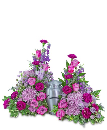 Gracefully Majestic Celebration of Life Surround Sympathy Arrangement