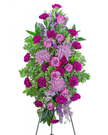 Gracefully Majestic Standing Spray Sympathy