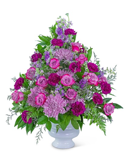 Gracefully Majestic Urn Sympathy Arrangement