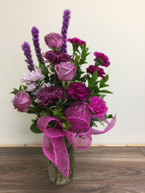 Gracious Lavender Vase arrangement