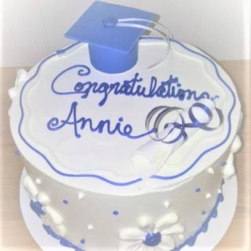 Graduation Cake Sweet Blossoms