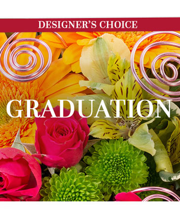 Graduation Flowers Designer's Choice in Lake Mills, IA | THREE OAKS GREENHOUSE & FLORAL