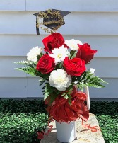 Graduation Flowers in a Cup  