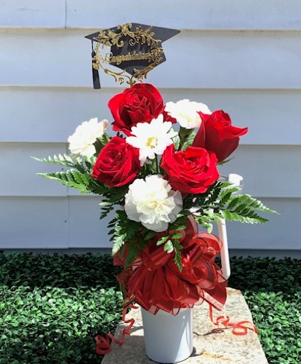 Graduation Flowers in a Cup