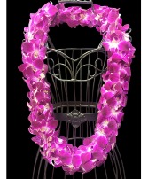 All Purple Graduation Lei