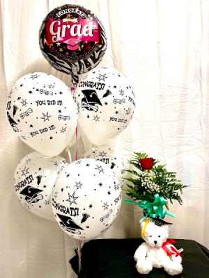 Graduation Special flowers and balloons