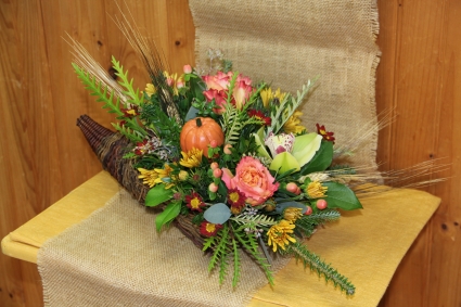 Grand Cornucopia holiday arrangement