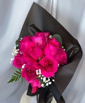 Grand Fuchsia Flame - 12 Fuchsia Roses 12 Fuchsia Roses 