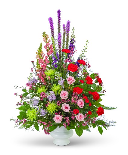 Grand Garden Urn Sympathy Arrangement