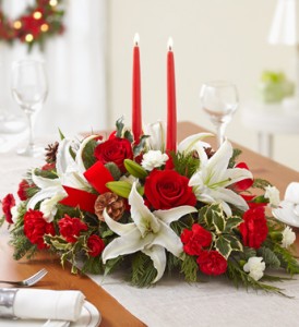 Grand Holiday Fresh Table Centerpiece