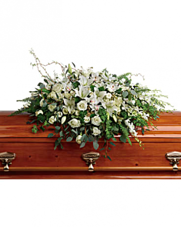 Grandest Glory Casket Spray  in Granger, IN | Yellow Rose Florist And Flower Basket