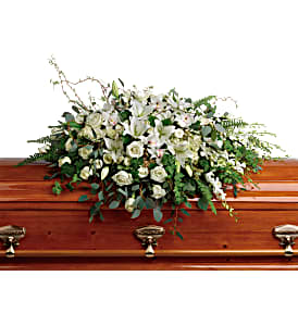 Grandest Glory T281-2A Casket Spray in Moses Lake, WA | FLORAL OCCASIONS