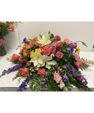 Grandma's Garden Casket piece